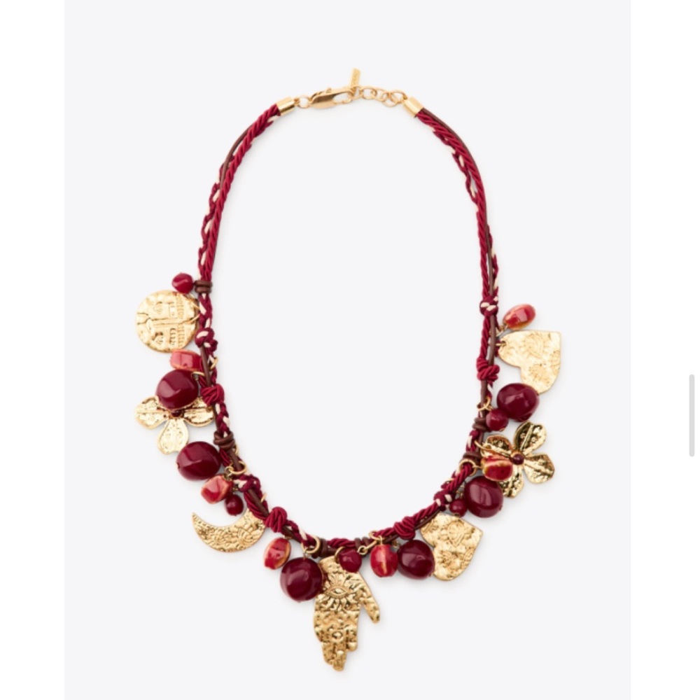 Zara TRIPLE CORD CHARM NECKLACE 4736/097